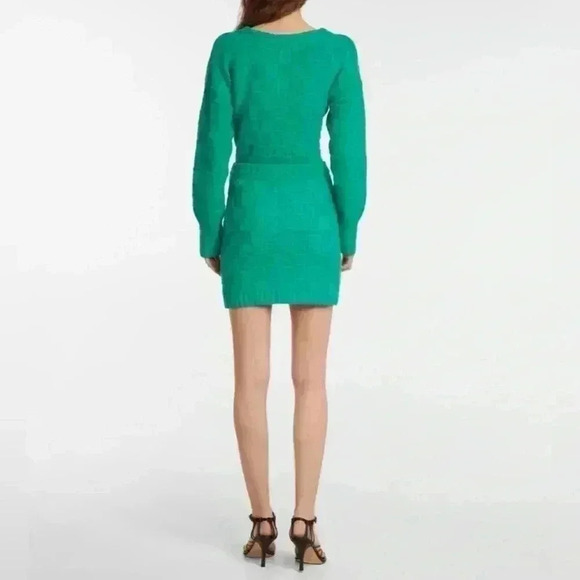 STAUD Matching Set Dunes Checkered Mini Skirt Sweater Vest Sleeveless Top M $390 - Picture 3 of 13